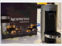 Nespresso vertuo plus deluxe silver capsule nuove